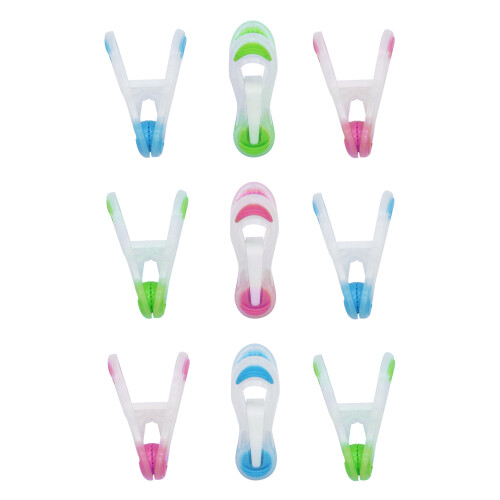 JVL Prism Soft Touch Mini Pegs, Pack of 12 2