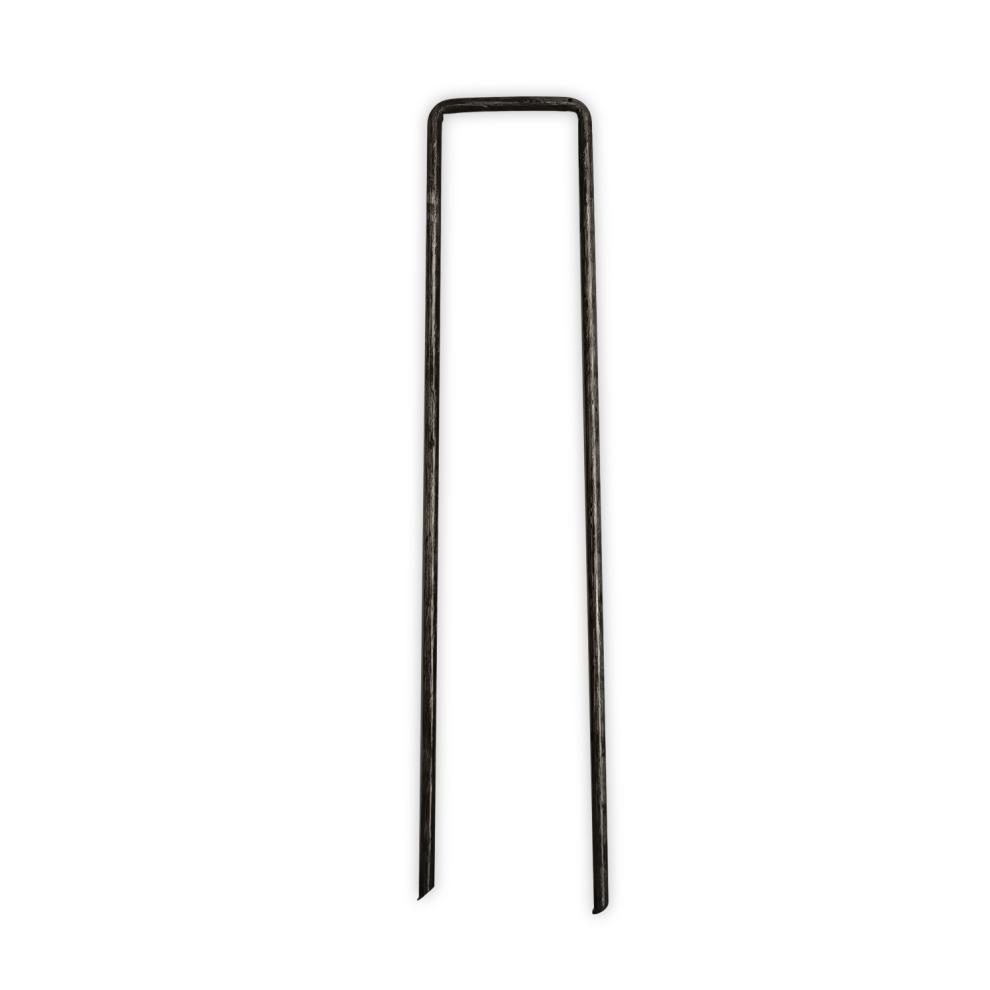 (Pack of 20, Without Peg Puller) KCT U Shape Heavy Duty Tent Peg Ground Stakes + Remover