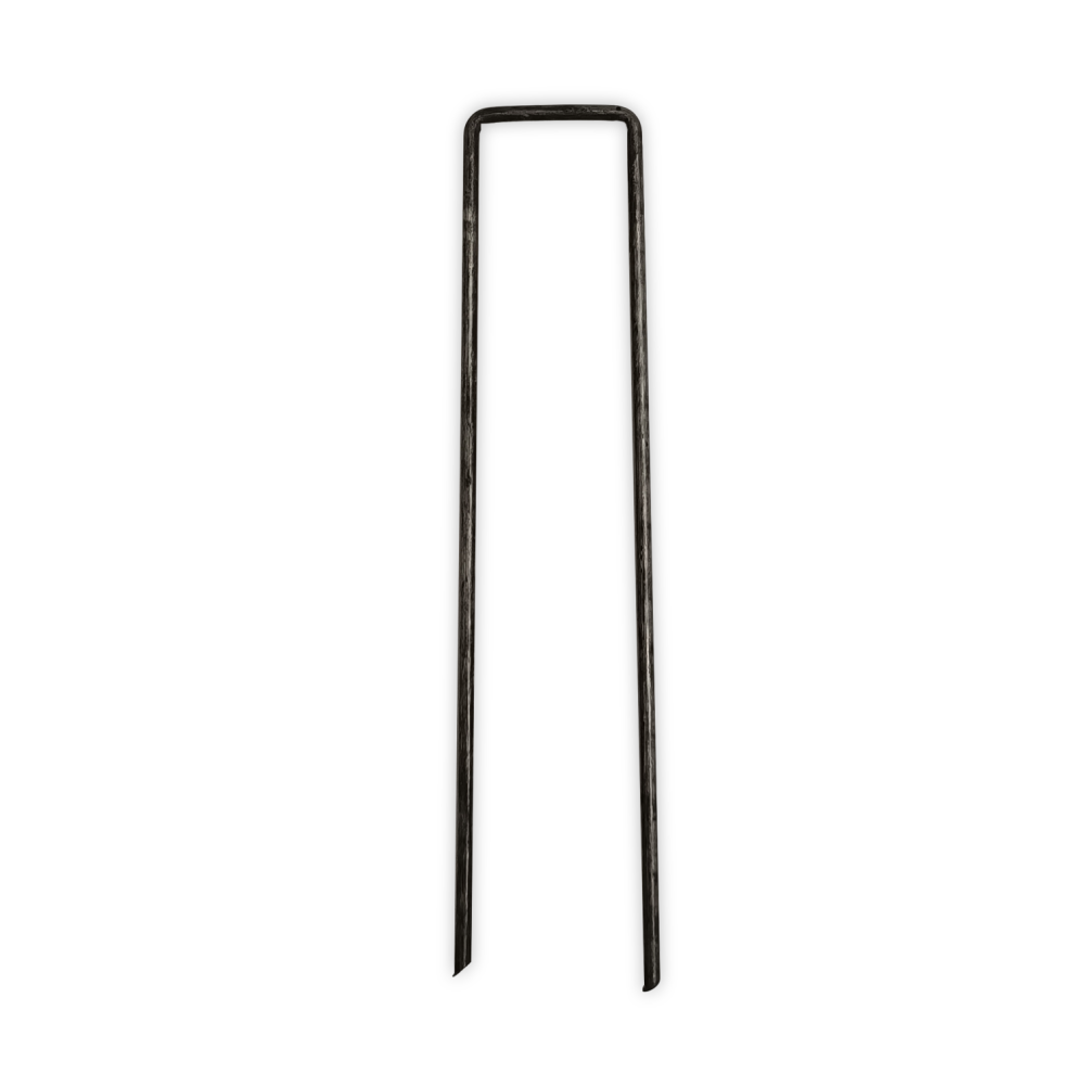 (Pack of 50, Without Peg Puller) KCT U Shape Heavy Duty Tent Peg Ground Stakes + Remover