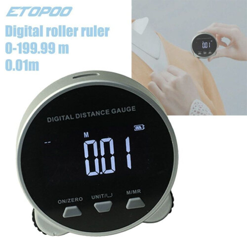 Electronic Rangefinder/Ruler Measuring Ruler Straight Curved Rolling Measurement Multi-function Digital Display Roller Electronic Ruler