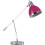 Premier Housewares E27 Edison Screw Adjustable Chrome Table Lamp, 40 W Hot Pink 1