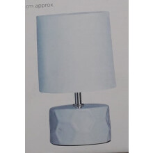 Table lamp honeycomb ceramic base white