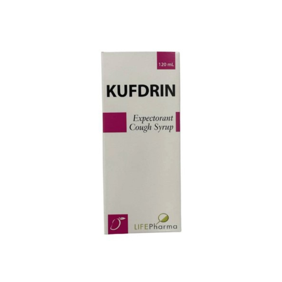 Kufdrin Syrup 120ml Herbal Formula for Cough Relief With Honey And Ginger, Respiratory Support