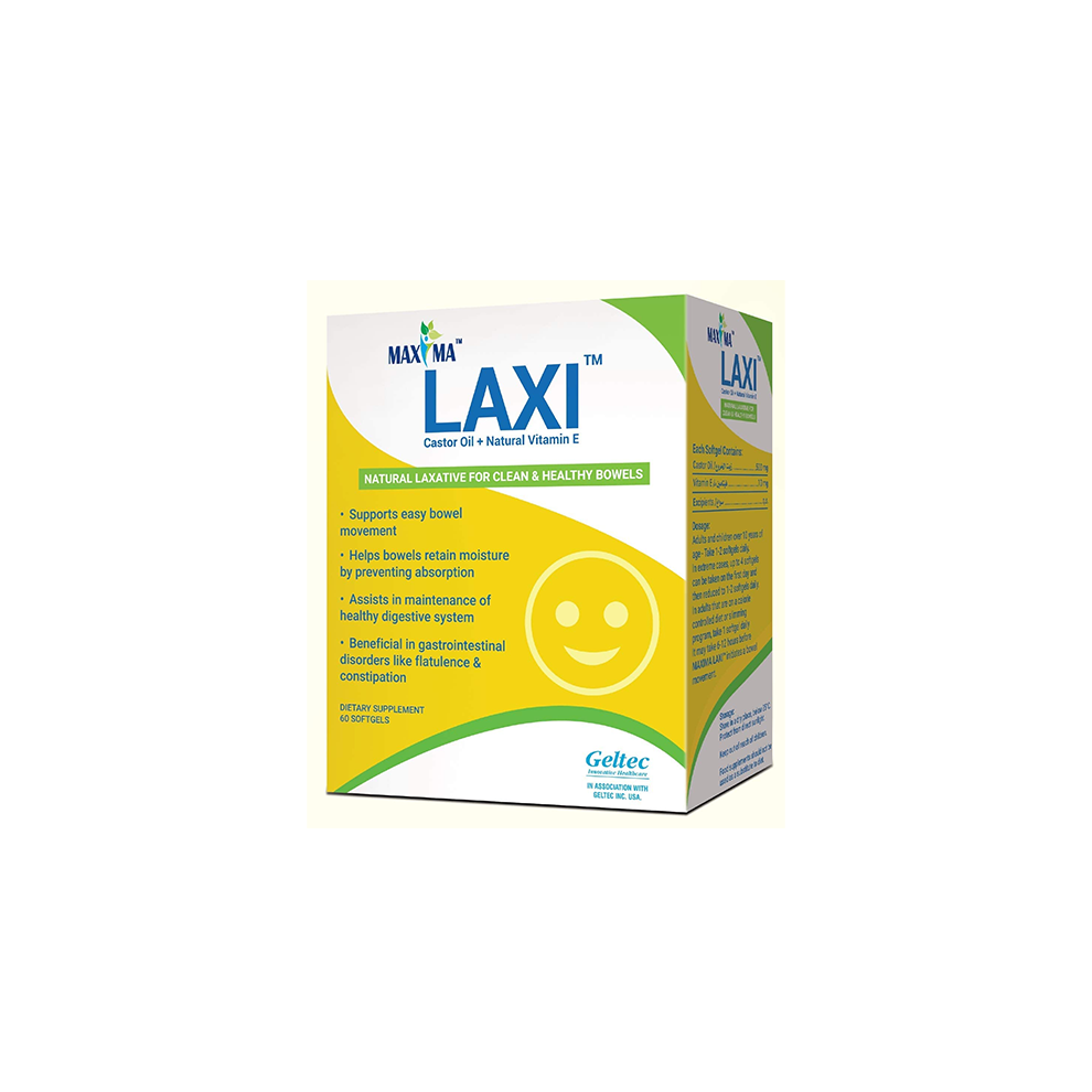 Maxima Laxi Capsule 60s: Herbal Digestive Aid for Gentle Constipation Relief and Intestinal Health