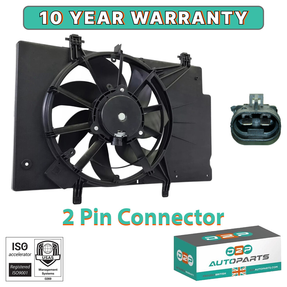 FOR Ford Fiesta Mk6 B-Max Radiator Cooling Fan 1557572 Engine Cooling Unit - Image 4