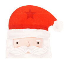 Set Of 16 Santa Claus Paper Napkins Disposable Xmas Dinner Lunch Party