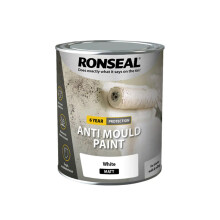 Ronseal 6 Year Anti Mould Paint White Matt 750ml