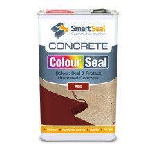 (Red, 5 Litres) SmartSeal Coloured Concrete Sealer -Transform Plain Concrete. Recolours and Protects - Superior to a Concrete Paint - Professional Grade Product
