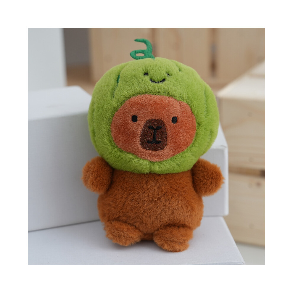 (Watermelon) Plush Capibala Pendant Fashion Comfortable Keychain Doll Girls Holiday Gift