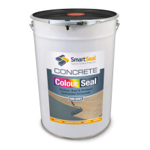 (Mid Grey, 25 Litres) SmartSeal Coloured Concrete Sealer -Transform Plain Concrete. Recolours and Protects - Superior to a Concrete Paint - Professional Grade Product