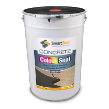 (Dark Grey, 25 Litres) SmartSeal Coloured Concrete Sealer -Transform Plain Concrete. Recolours and Protects - Superior to a Concrete Paint - Professional Grade Product