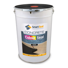 (Black, 25 Litres) SmartSeal Coloured Concrete Sealer -Transform Plain Concrete. Recolours and Protects - Superior to a Concrete Paint - Professional Grade Product
