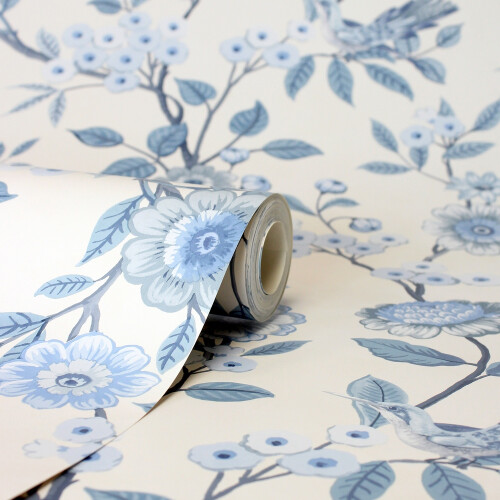 Fine Decor Fine Decor Eleanor Blue Wallpaper FD43447 1