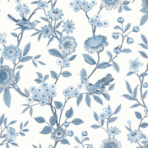 Fine Decor Fine Decor Eleanor Blue Wallpaper FD43447