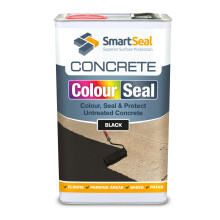 (Black, 5 Litres) SmartSeal Coloured Concrete Sealer -Transform Plain Concrete. Recolours and Protects - Superior to a Concrete Paint - Professional Grade Product