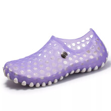 (Purple, UK6 = EU40) Mens Women Beach Slip on Flat Barefoot Water Shoes Clogs Garden Swim Sandals