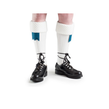 (Large) White Bubble Honeycomb Top Piper / Pipeband Kilt Hose Socks