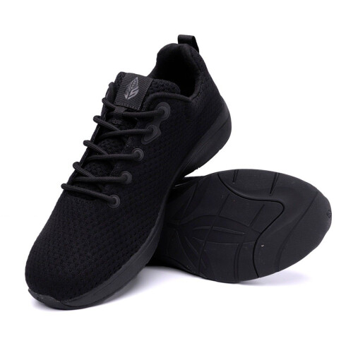 (UK12, Black/Black) Green Steps ONE Arch Support Trainers UNISEX