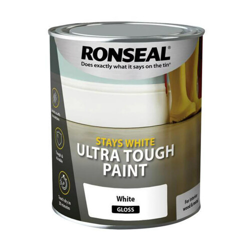Ronseal Ronseal Stays White Vernice lucida bianca ultra resistente 750 ml