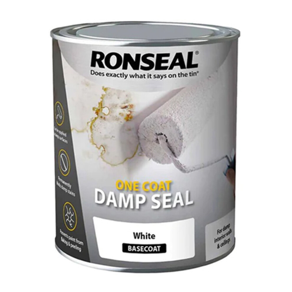 Ronseal One Coat Damp Seal White 750ml
