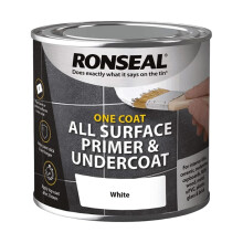 Ronseal One Coat All Surface Primer & Undercoat White 250ml - Product Code 36998