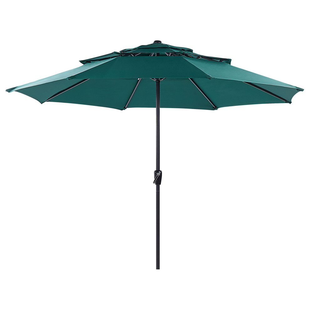 Market Parasol 285 cm BIBIONE Emerald Green