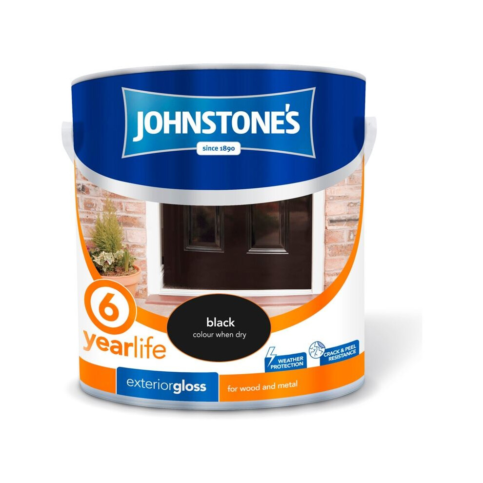 Johnstone's - Exterior Hardwearing Gloss 2.5L - Black