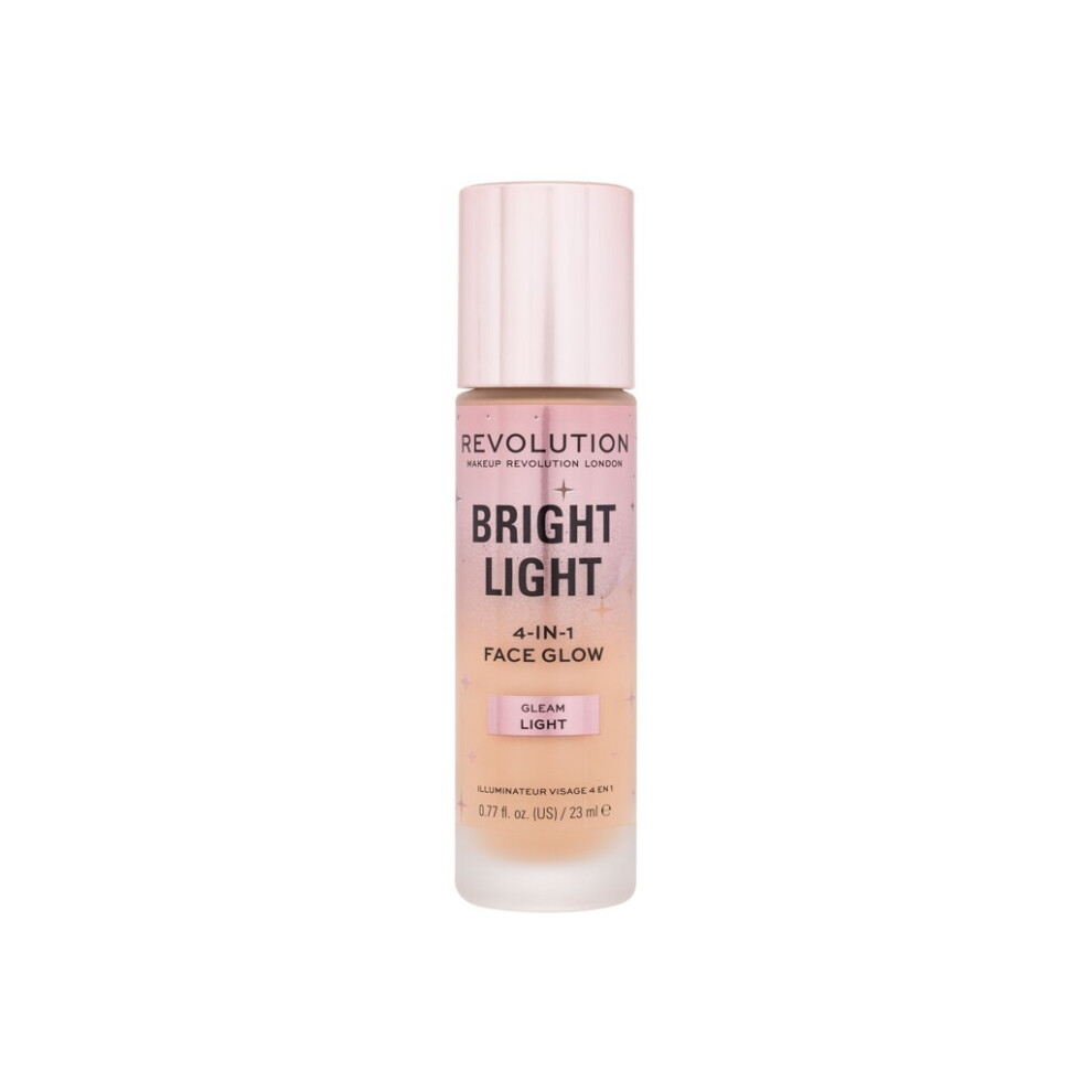 Makeup Revolution Bright Light Face Glow, Brightening Skin Tint, Radiant Finish, Gleam - Image 4
