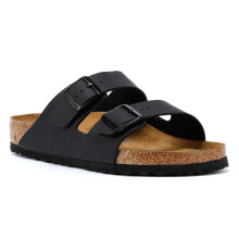 (Black, 10.5 (Adults')) Birkenstock Arizona Soft Footbed Black Sandals