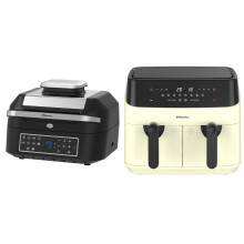 Emtronics Air Fryer 6.3 & 9 Litre Cream Kitchen Set