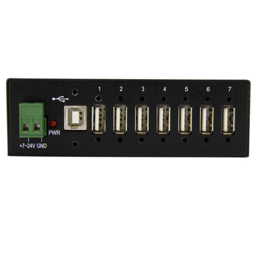 StarTech.com STARTECH Hub USB 2.0 - 7 ports - Concentrateur USB a fixation mural ou sur rail DIN 2