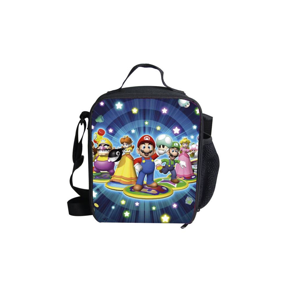 (Style I) Mario Lunch Bag Fashion Cute Delicate Printed Cartoon Childrens Home Student