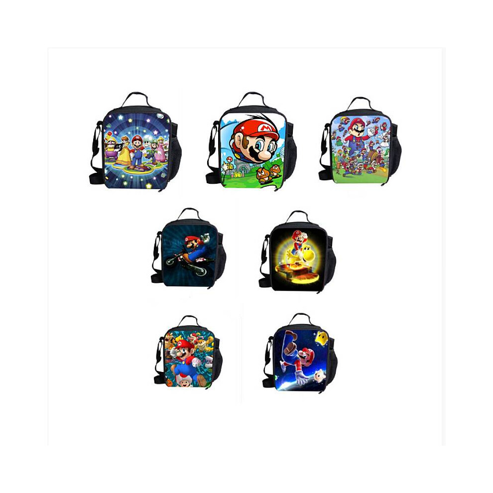 Mario Lunch Bag Fashion Cute Delicate Printed Cartoon Childrens Home Student