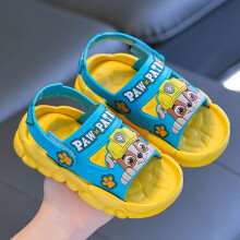 (yellow, UK11/UK12(EUR32/33) Inner length19cm,) PAW Patrol Cartoon Girls Boys beach comfortable Slippers spring summer bathroom