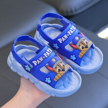(blue, UK1/UK1.5(EUR35/36) Inner length 21cm) PAW Patrol Cartoon Girls Boys beach comfortable Slippers spring summer bathroom