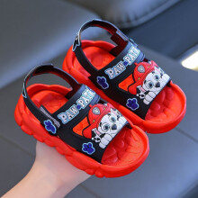 (red, UK1/UK1.5(EUR35/36) Inner length 21cm) PAW Patrol Cartoon Girls Boys beach comfortable Slippers spring summer bathroom