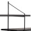 Belfast Wall Unit with 4 shelves in Black 7