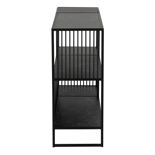 Strington Bookcase with 2 Shelves in Black 2