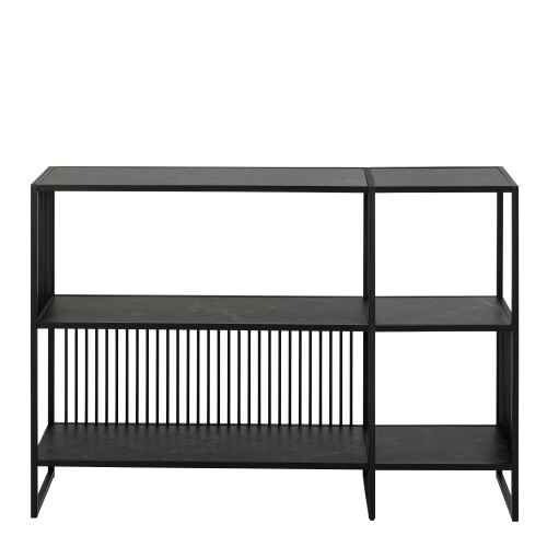 Strington Bookcase with 2 Shelves in Black 1