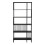 Strington Bookcase with 5 Shelves in Black 2