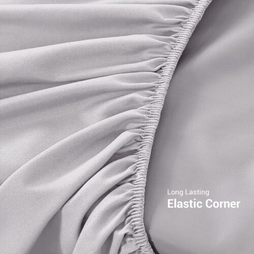 (Silver, Super King) Extra Deep Fitted Sheets 40cm Bedsheet Single Double King & Super King 2