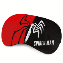 (Spider-Man-Red Black) "Total Blackout" Spider-Man Comfort Sleep Eye Mask - Fit, Blackout Design For Restful & Stylish Sleeping