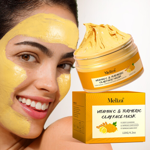 Turmeric Vitamin C Clay Mask Deep Cleansing and Even Skin Tone with