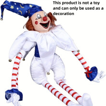 (Clown doll) Vintage Gothic Clown Doll Decor - Perfect For Halloween, Christmas Thanksgiving