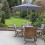 Glamhaus Tilting Garden Parasol - Grey Edition - Heather Grey 4