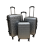 Suitcase Luggage Set Hard Shell ABS Cabin Case Silver 1
