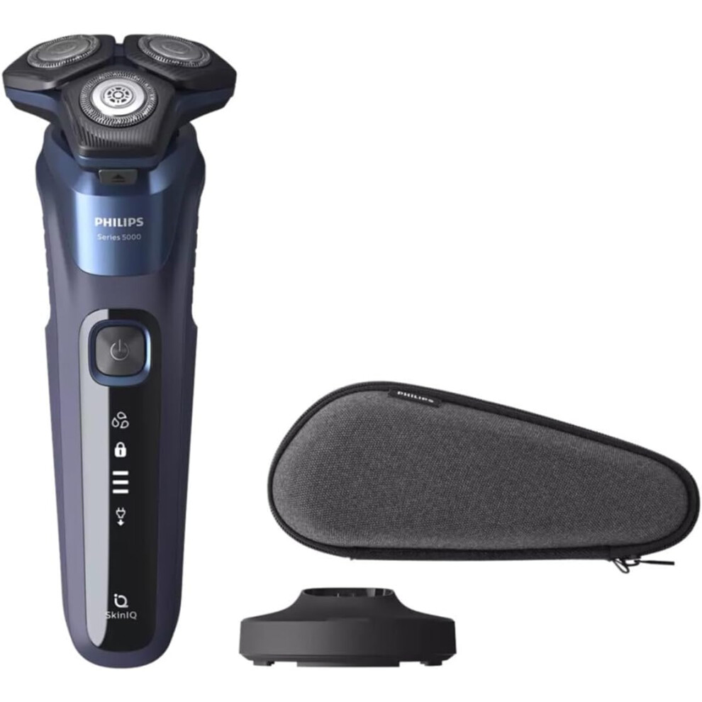 Philips Shaver Series 5000 Wet And Dry Electric Shaver, Blue- S5585/35