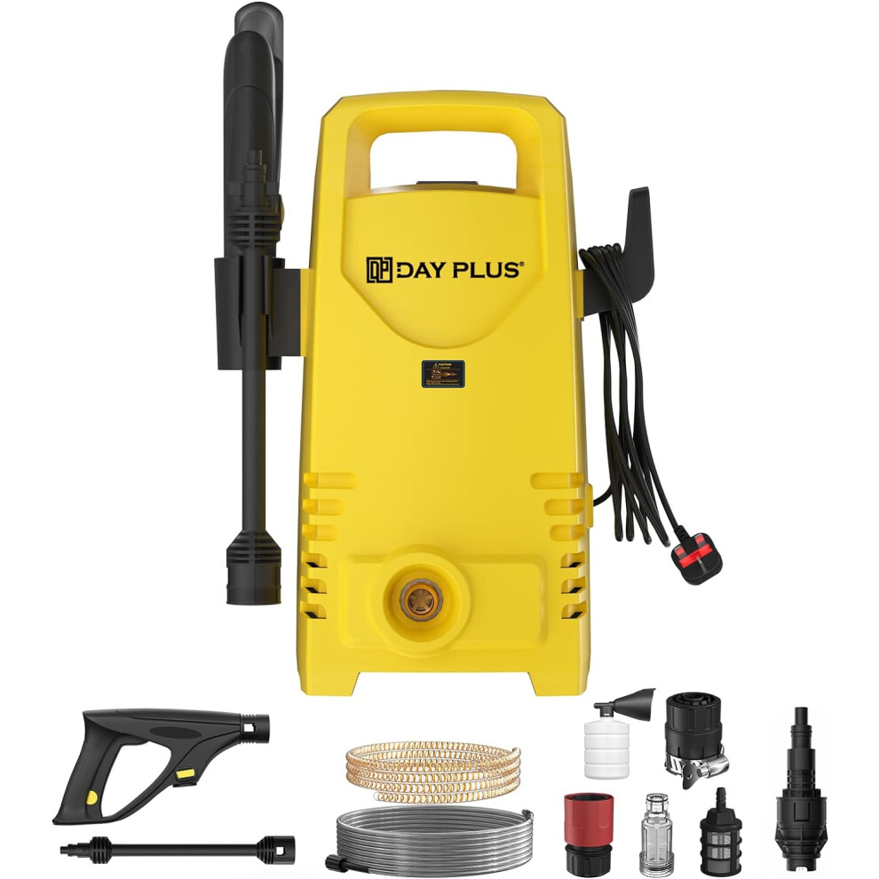 Electric Pressure Washer 1100W - Power 55Bar/797.5Psi Washe Powerful Jet Washer Cleaner Portable Adjustable Nozzle for Garden, Car Wash
