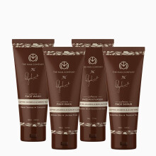 The Man Company Coffret de Soins au Café (Gel Nettoyant Visage-100ml, Gommage Visage-100ml, Masque Visage-100g, Hydratant Visage-50g