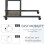 Homcom HOMCOM C-Shaped Mobile Sofa Bed Side Table Adjust Height 3-Tier Cart w/ Brake 6